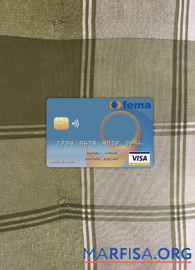 Blank Benin Fema bank visa card photolook front download for verification